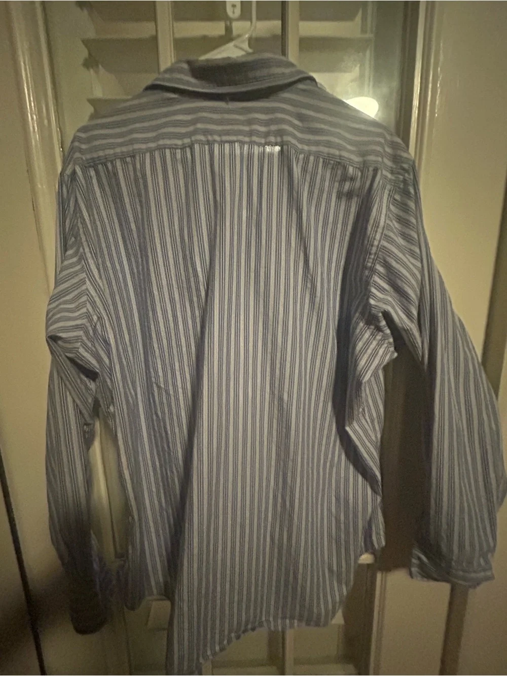 Polo by Ralph Lauren Blue and White Vertical Stripe Button-Down Shirt